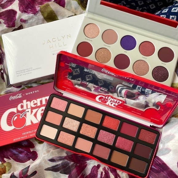 Brand New Morphe Eye Shadow Palettes Set Cherry Coke & Jaclyn Hill Bling Boss - Picture 1 of 15